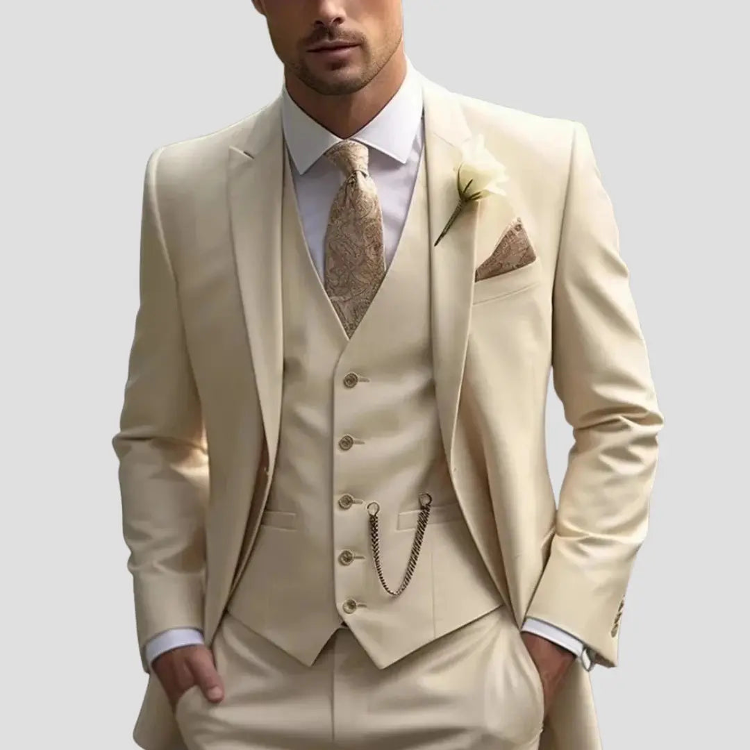 Costume 2 Pièces Coupe Ajustée Pour Homme