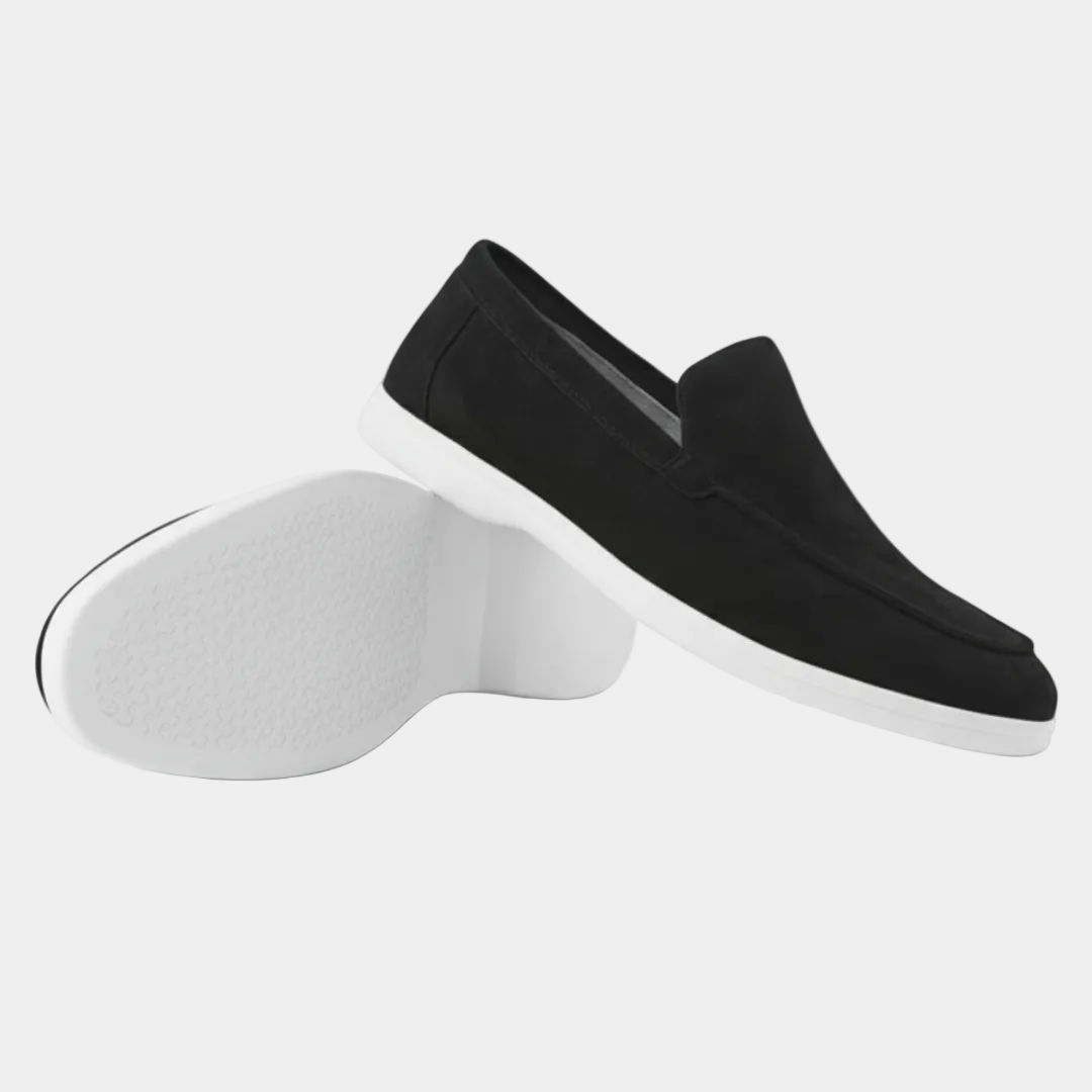 Mocassins Semelle Contrastée À Lacets Coutures Apparentes Pour Homme