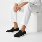 Mocassins Coutures Apparentes À Lacets Pour Homme