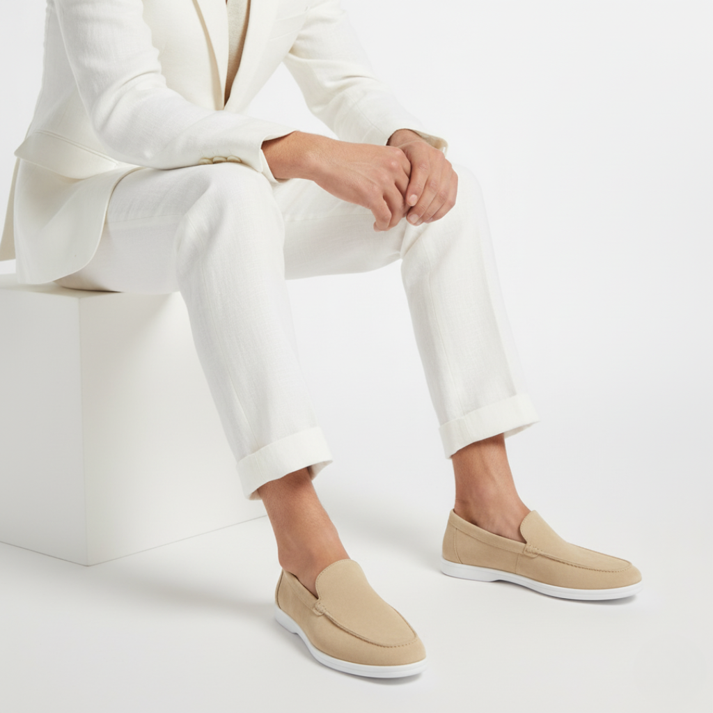 Mocassins Coutures Apparentes À Lacets Pour Homme