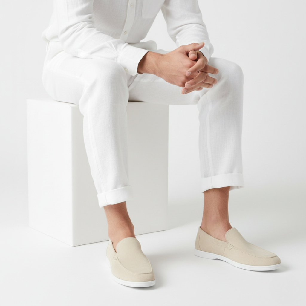 Mocassins Aspect Daim Pour Homme