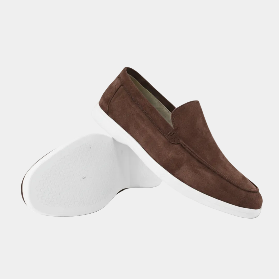 Mocassins Semelle Contrastée À Lacets Coutures Apparentes Pour Homme