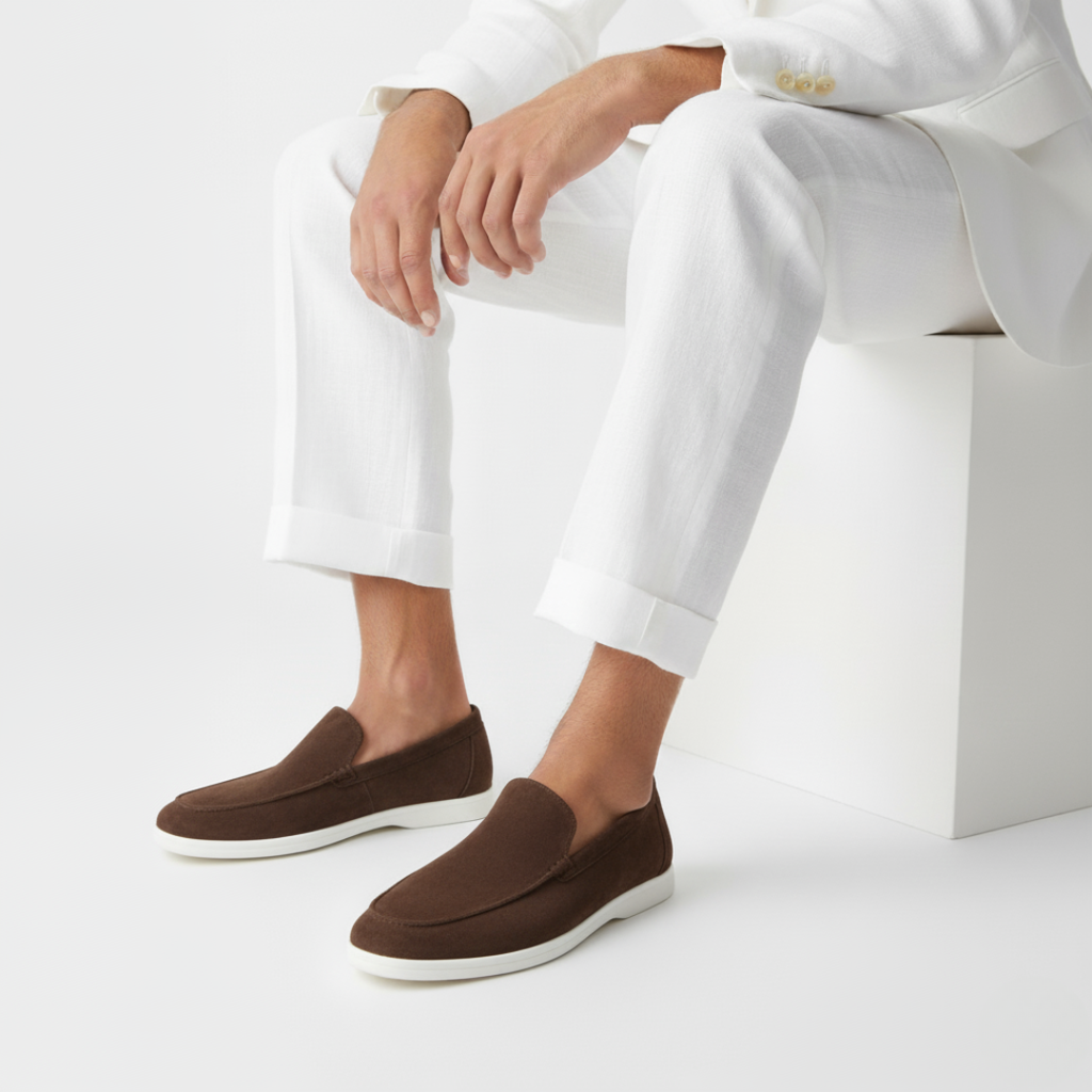 Homme Mocassins Semelle Contrastée