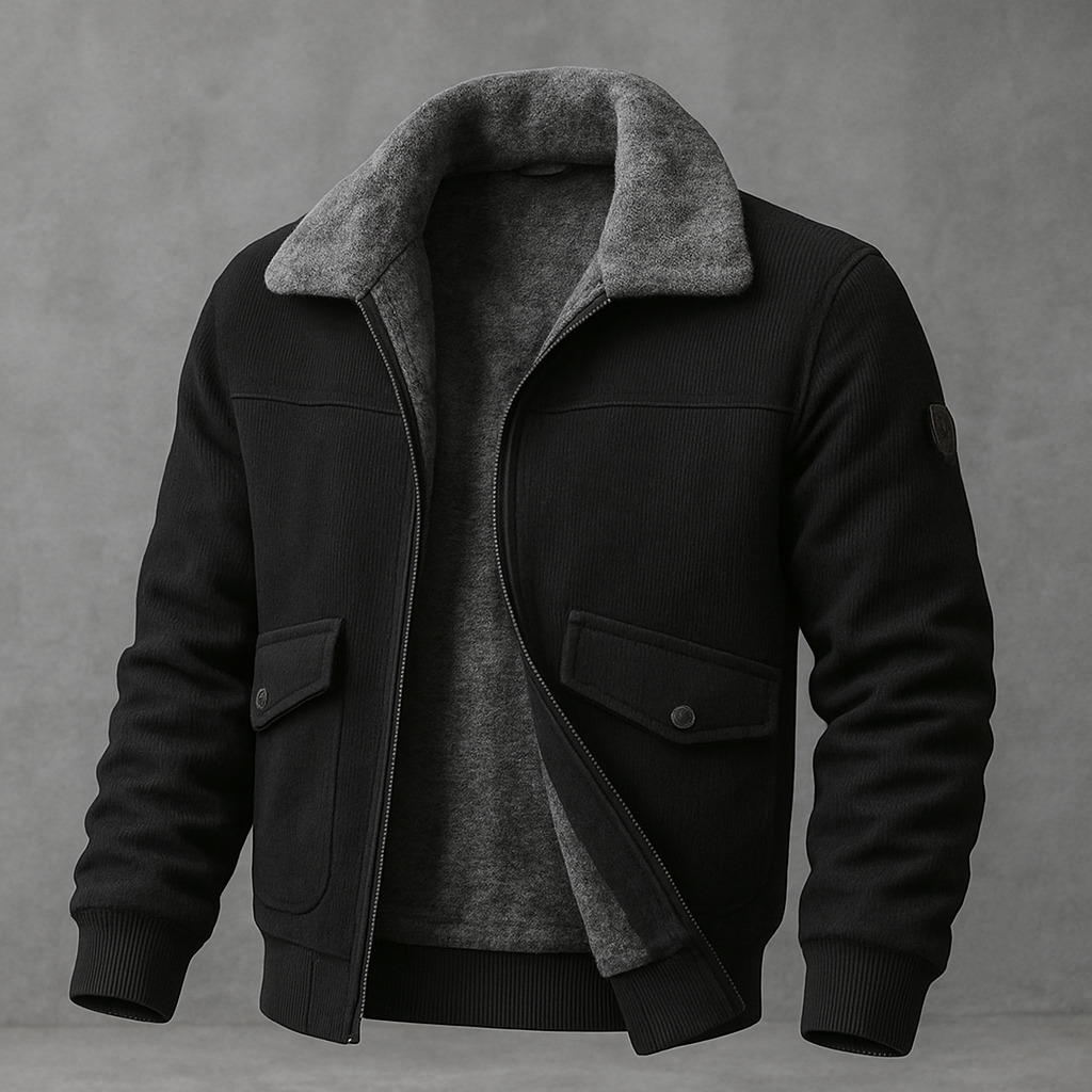 Veste Maille Côtelée Pour Homme