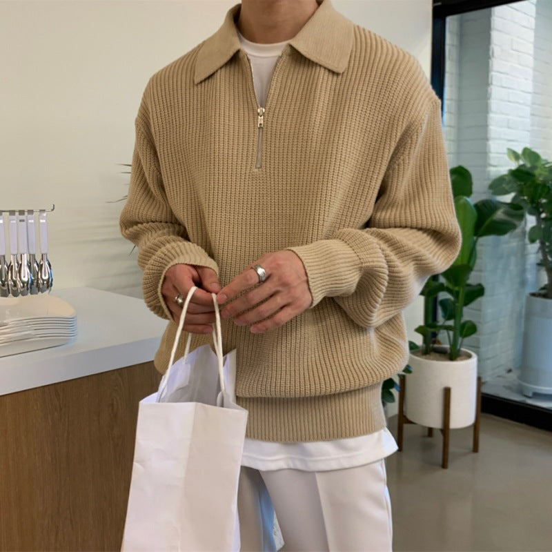 Pull Matière Texturée Pour Homme