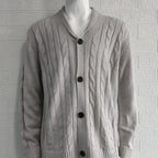Homme Cardigan Maille Torsadée