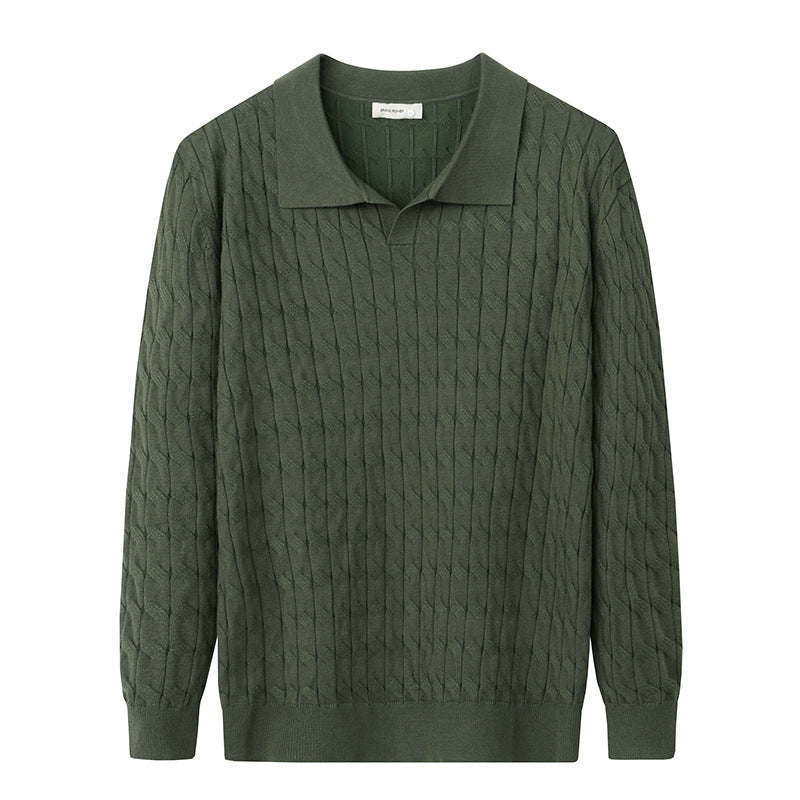 Pull Maille Douce Matière Stretch Pour Homme