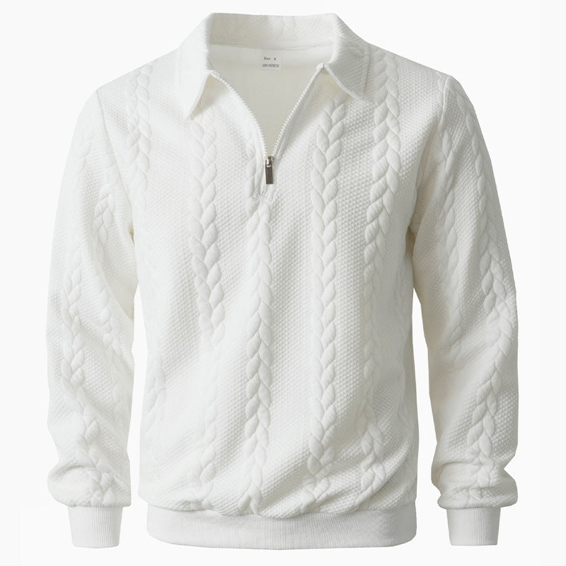 Polo Maille Côtelée Coupe Tailleur Pour Homme