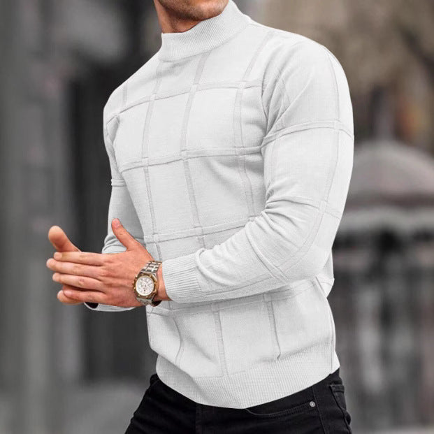 Pull Matière Stretch Coupe Droite Pour Homme