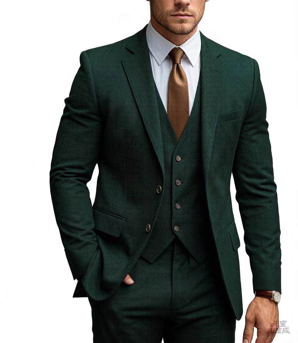 Costume 2 Pièces Coupe Ajustée Pour Homme