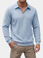 Polo Maille Côtelée Coupe Tailleur Pour Homme