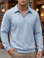 Polo Maille Côtelée Coupe Tailleur Pour Homme