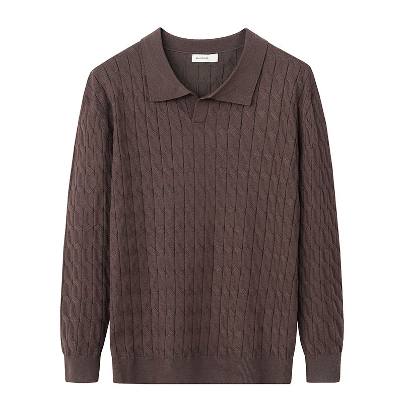 Pull Maille Douce Matière Stretch Pour Homme