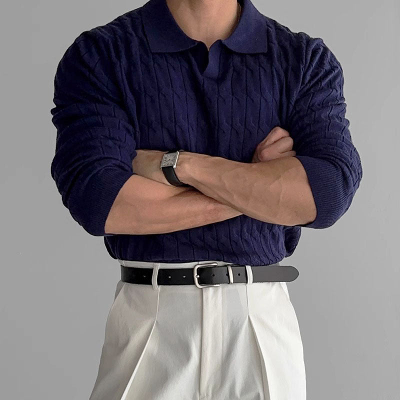 Pull Maille Douce Matière Stretch Pour Homme