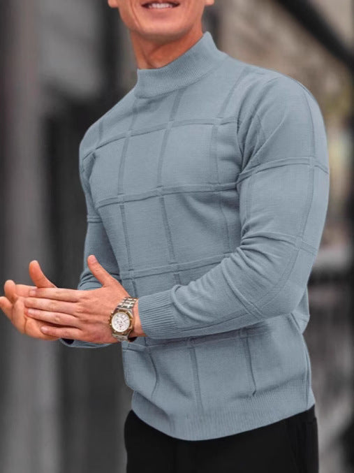 Pull Matière Stretch Coupe Droite Pour Homme