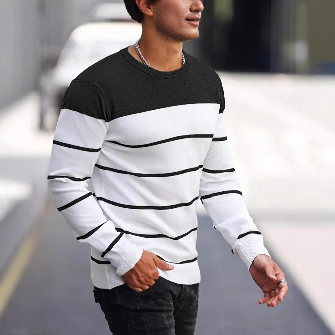 Pull Matière Stretch Pour Homme