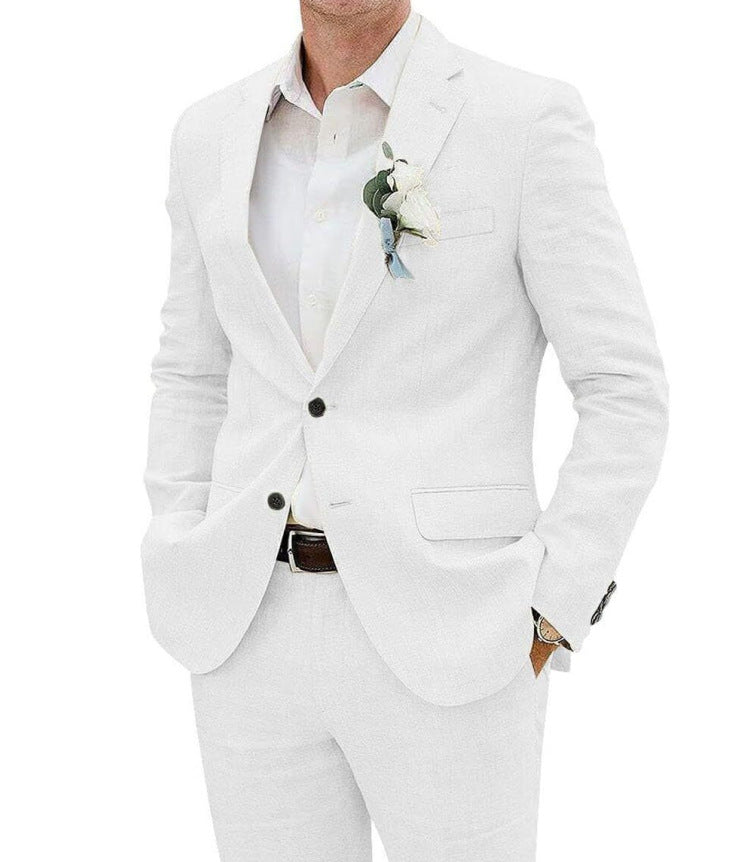 Costume 2 Pièces Fermeture Boutonnée Pour Homme