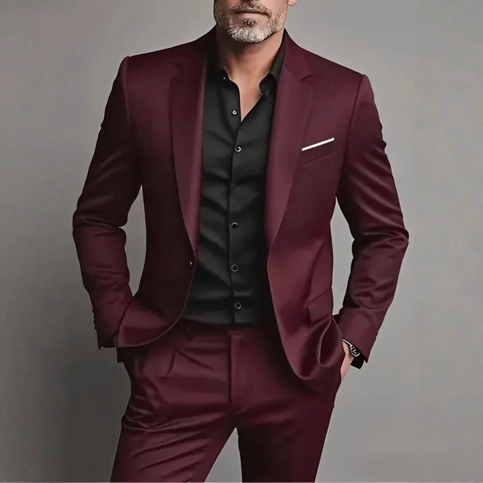 Costume 2 Pièces Matière Stretch Pour Homme