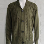 Homme Cardigan Maille Torsadée