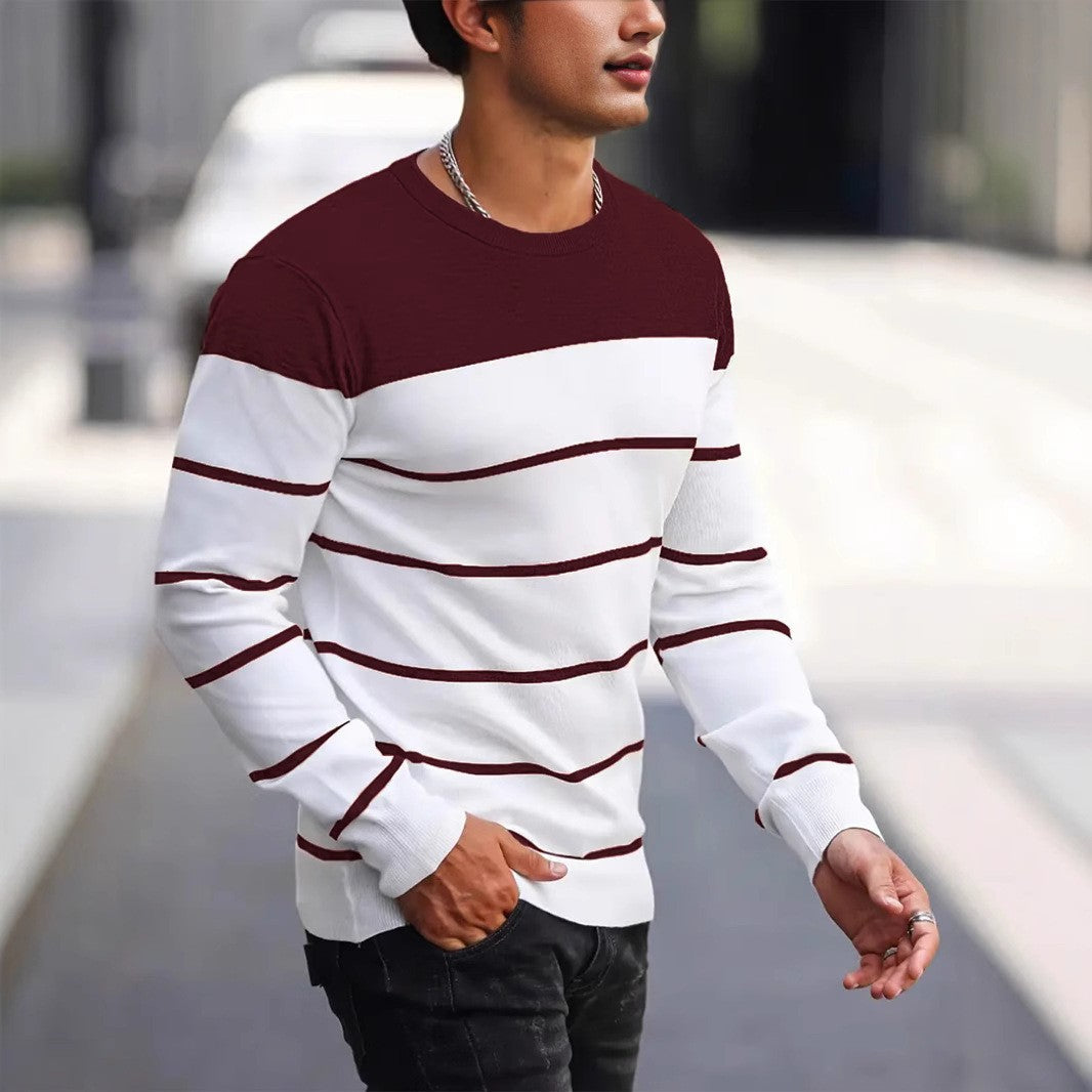 Pull Matière Stretch Pour Homme