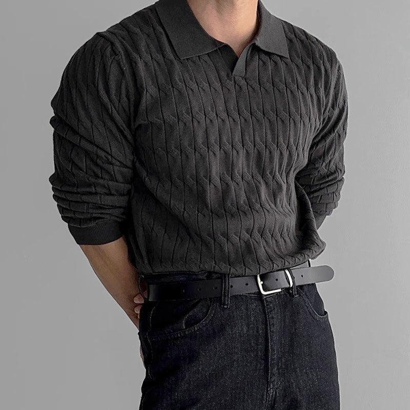 Pull Maille Douce Matière Stretch Pour Homme
