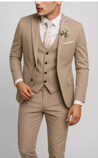 Homme Costume Coupe Ajustée