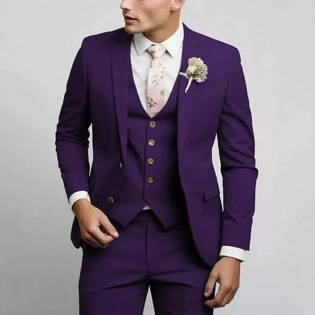 Homme Costume Coupe Ajustée