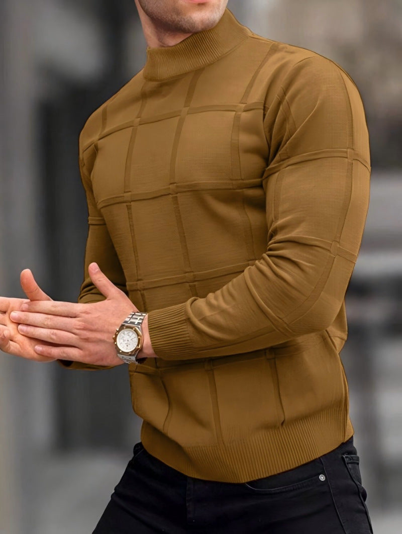 Pull Matière Stretch Coupe Droite Pour Homme