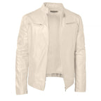 Homme Veste Aspect Cuir