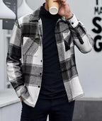 Homme Veste Carreaux Flanelle