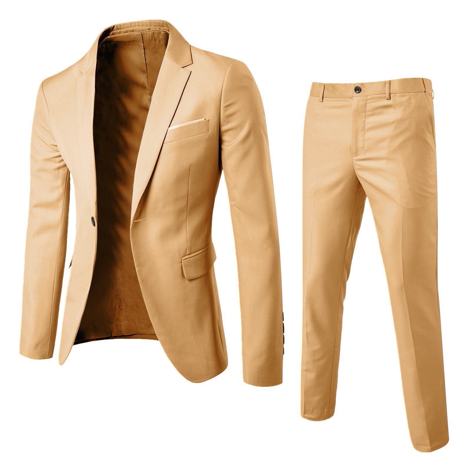 Costume 2 Pièces Col Cranté Pour Homme