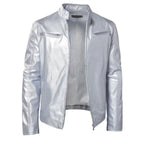 Homme Veste Aspect Cuir