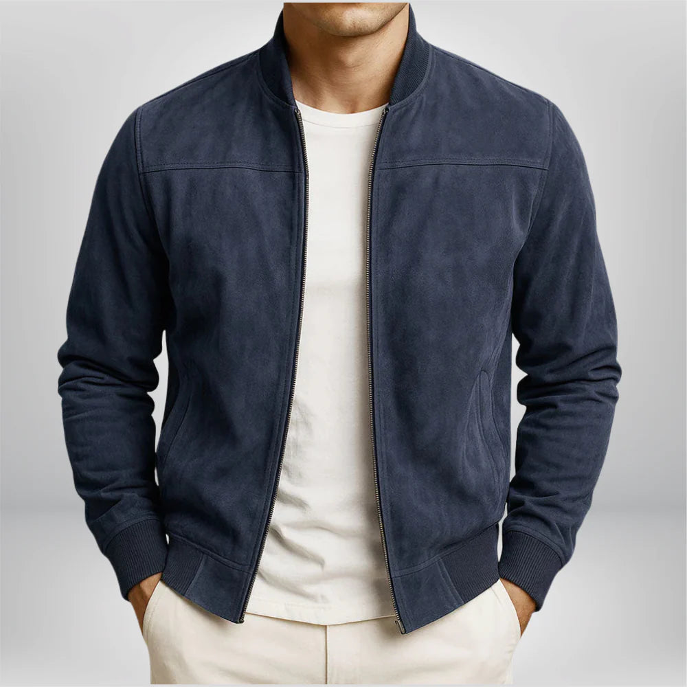 Homme Veste Bomber Daim