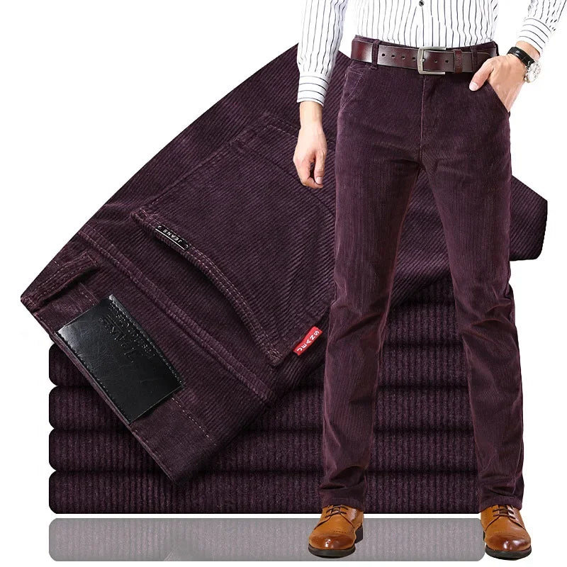 Homme Pantalon Velours Côtelé