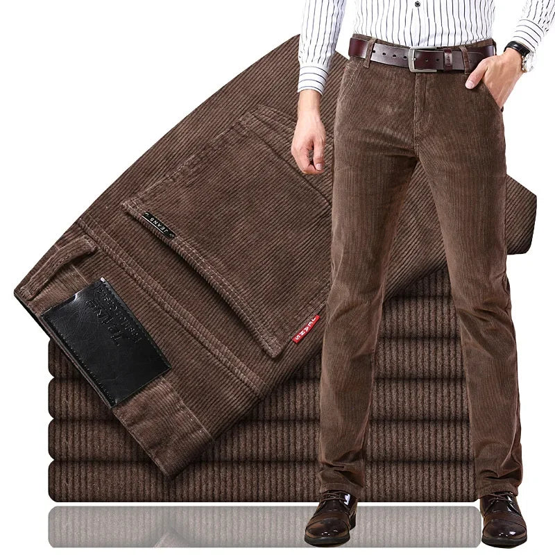 Homme Pantalon Velours Côtelé