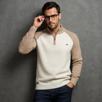 Homme Pull Col Zippé