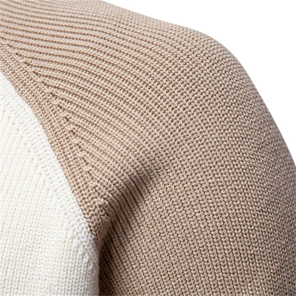 Homme Pull Col Zippé