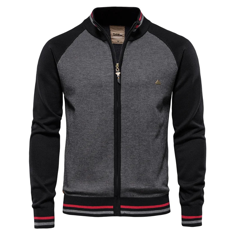 Homme Cardigan Bicolore