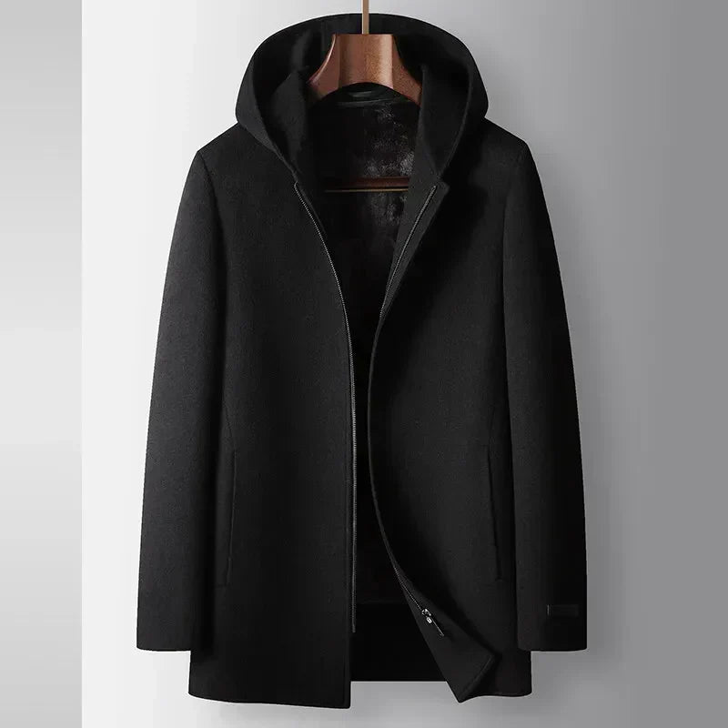 Manteau Aspect Lainage Pour Homme