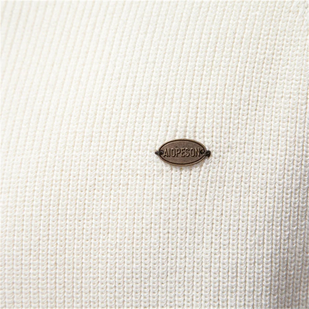 Homme Pull Col Zippé