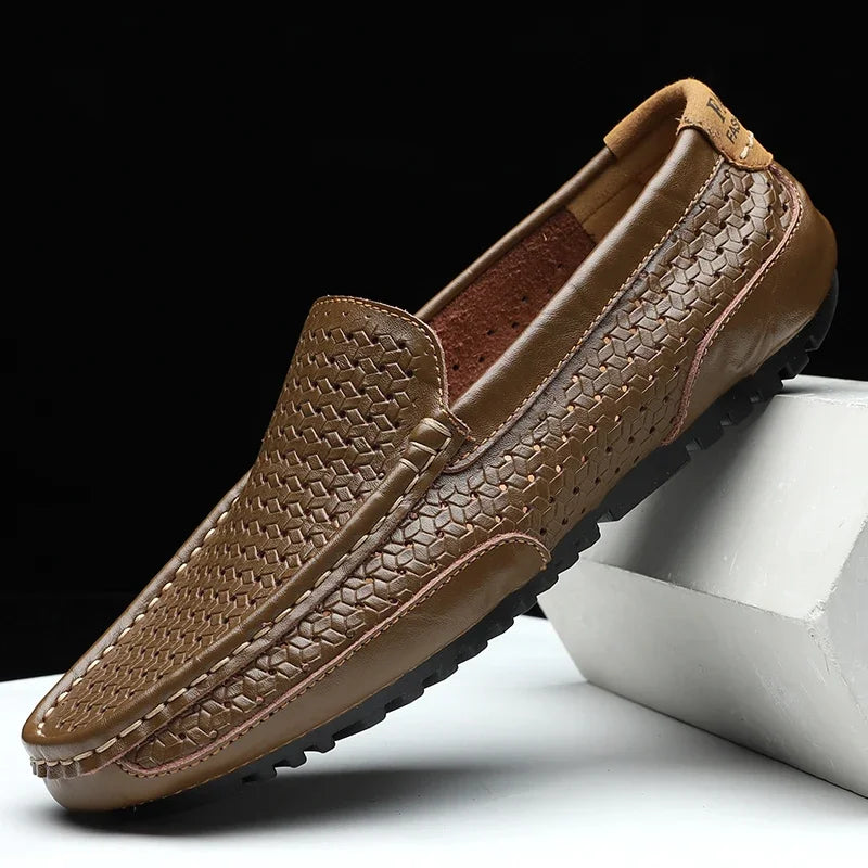 Mocassins Coupe Droite Pour Homme