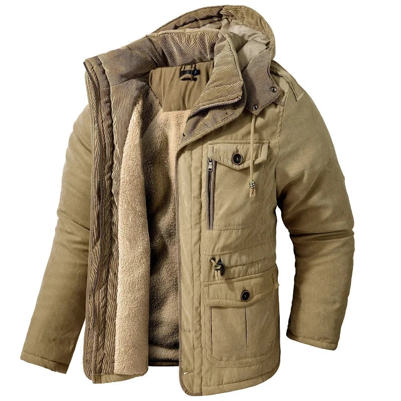 Veste Matelassé Fermeture Boutonnée Pour Homme