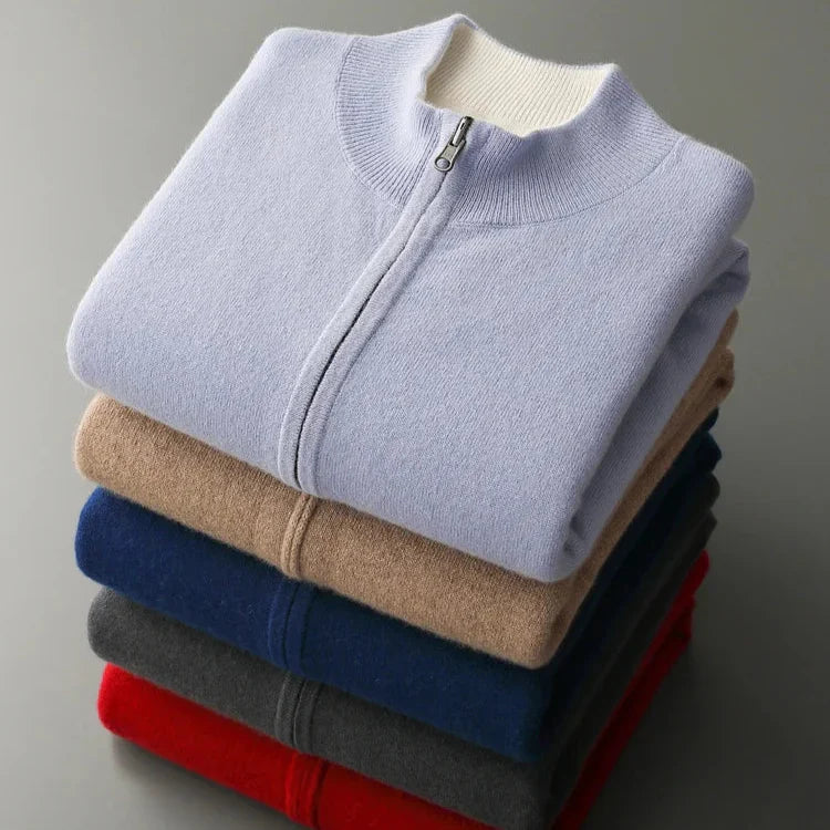 Homme Cardigan Maille Zippé