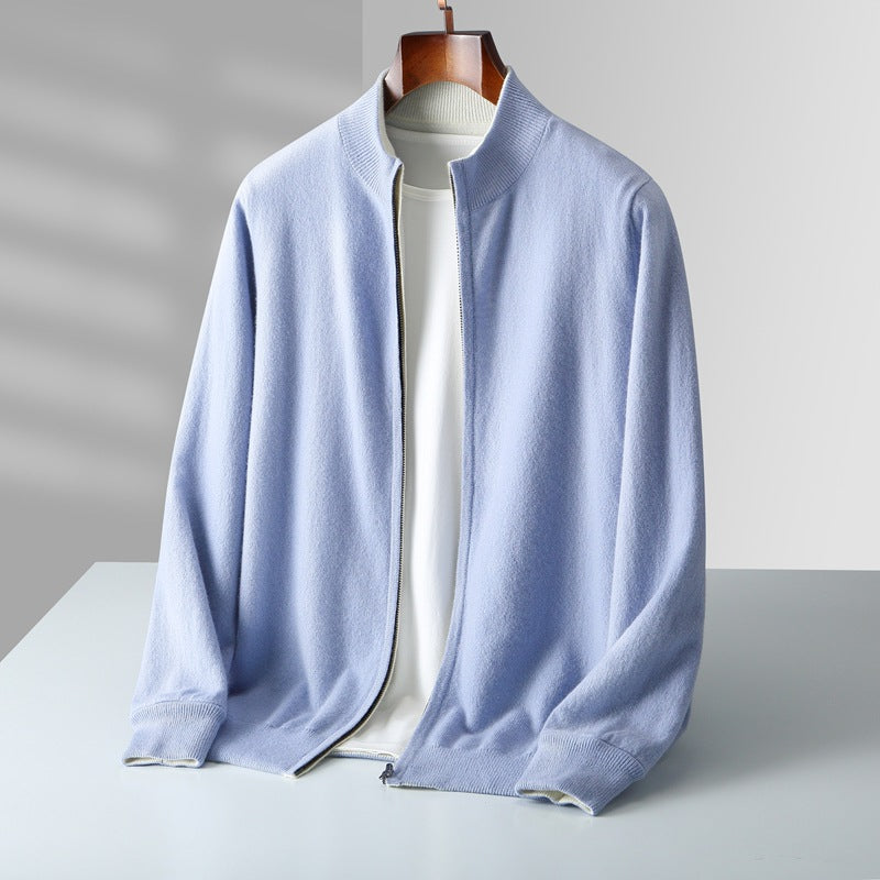 Homme Cardigan Maille Zippé
