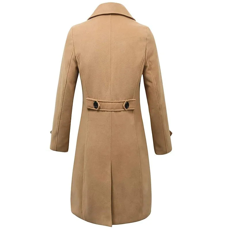 Homme Manteau Croisé Lainage