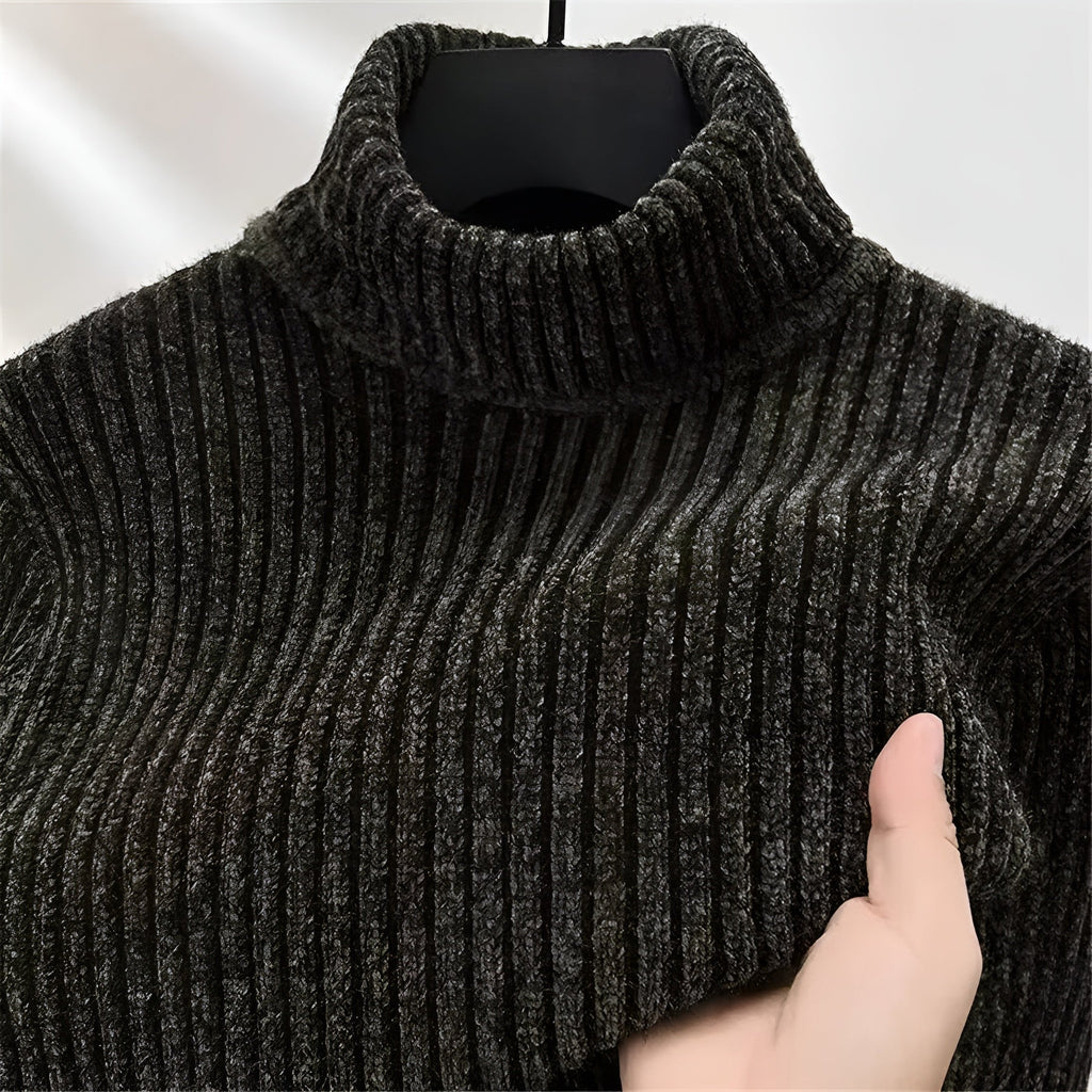 Pull Maille Côtelée Pour Homme