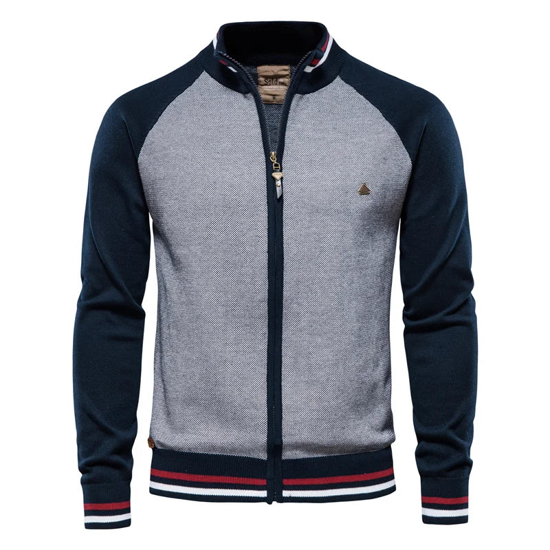 Homme Cardigan Bicolore