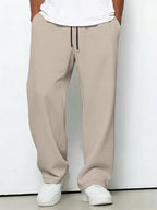 Homme Pantalon Large Cordon