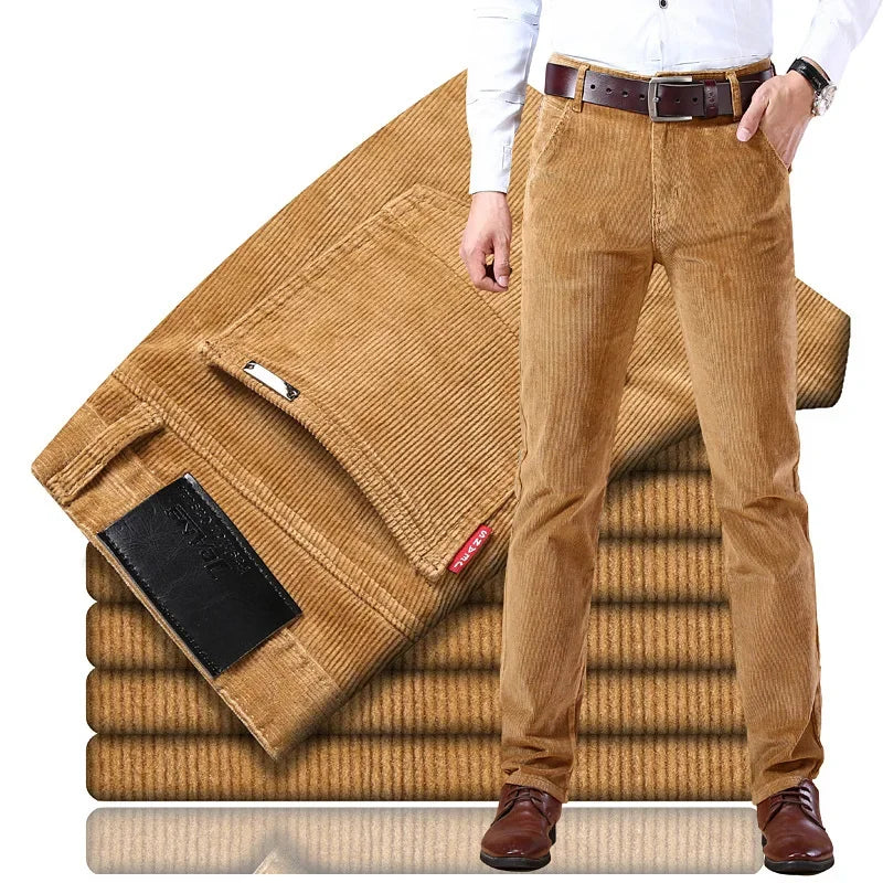 Homme Pantalon Velours Côtelé