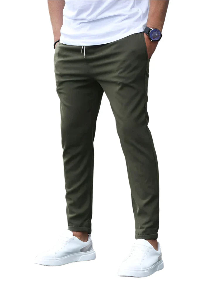 Pantalon Matière Stretch Coupe Ajustée 2 Pour Homme